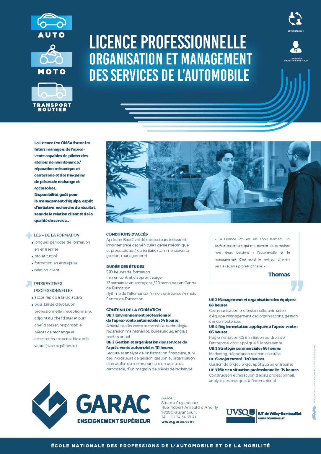 Licence Pro Omsa Organisation Et Management Des Services De L